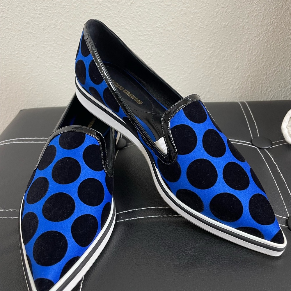 NEW NICHOLAS KIRKWOOD Polka Dot Flats/Loafers Sz 38 SOLD OUT!! Run small
